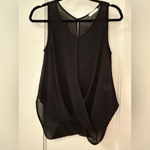 Black sheer tank top